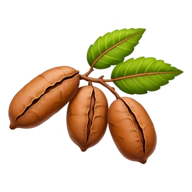 tamarind fruit with leaf sticker