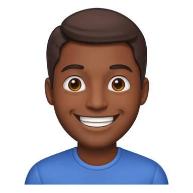 medium dark skin male emoji sticker