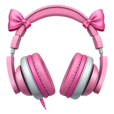 Headphones with bows on them sticker