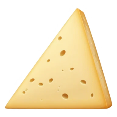 dense full thin parmigiano triangle side view sticker