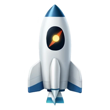 a hand holding a space rocket sticker