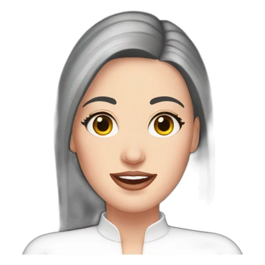 Angela white sticker