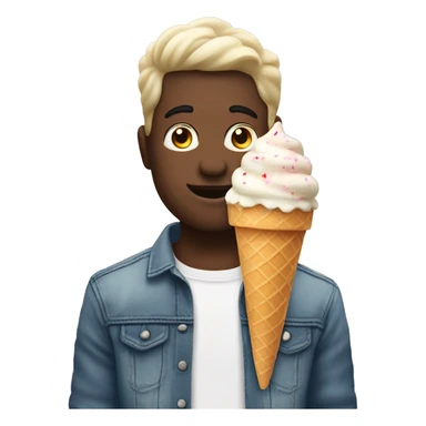 I want a guy with ice cream cone on his head sticker