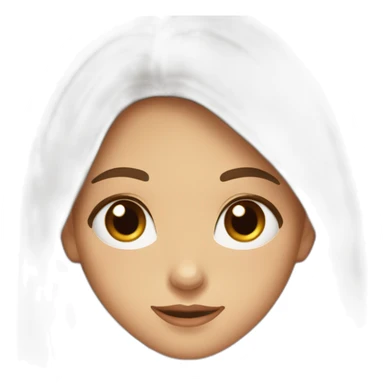 fille avec une courrone brune au yeux marron cheveux long sticker