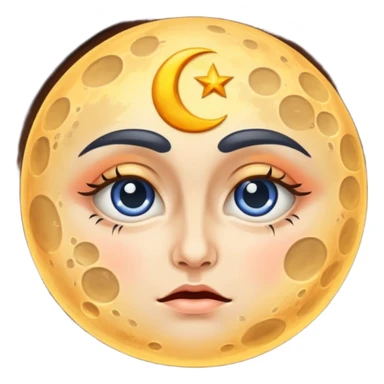 moon burned eyebrows alchemy accident sticker