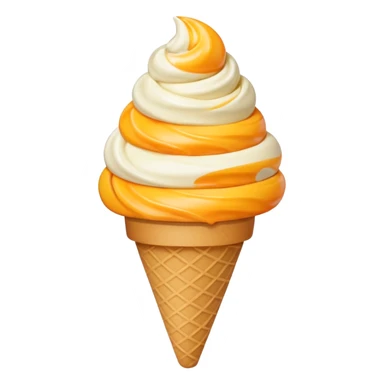 mango and vanilla ice cream sticker