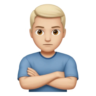 mad crossing arms sticker