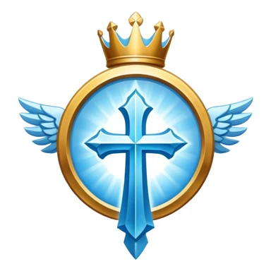 Apostle's emblem with a touch of light blue sticker