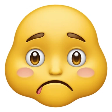 A sad face emoji sticker