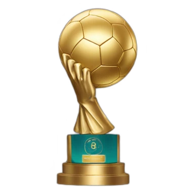 Halland avec le ballon d’or dans les mains sticker