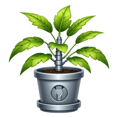 plant that grows with technology instead of nature sticker