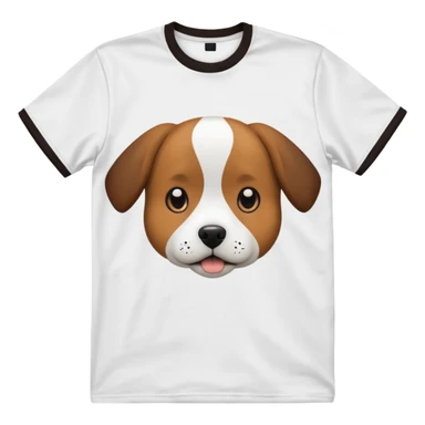 t-shirt with dog on front sticker
