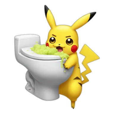 Pikachu Vomits sticker