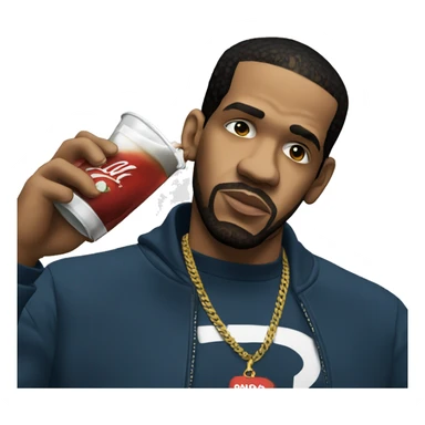 Lloyd Banks drinking coca sticker