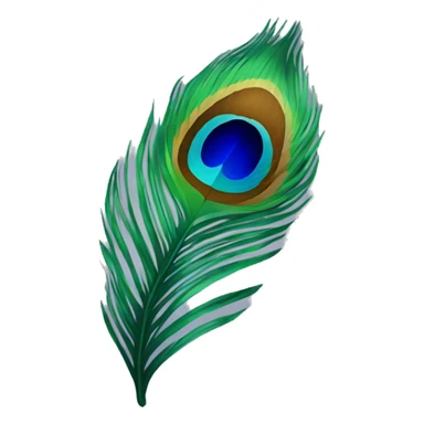 Peacock feather  sticker
