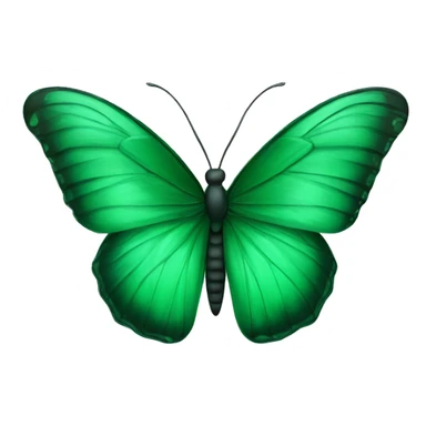 Emerald green butterly in iphone design sticker