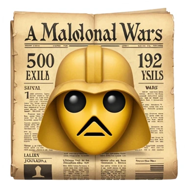 a newspaper that reads MALDONADO WARS sticker