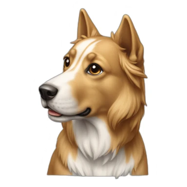 Chien sur cheval sticker