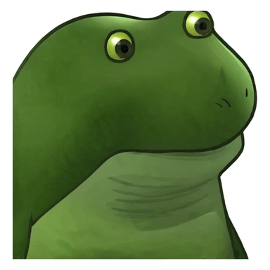 nugget using the bathroom sticker