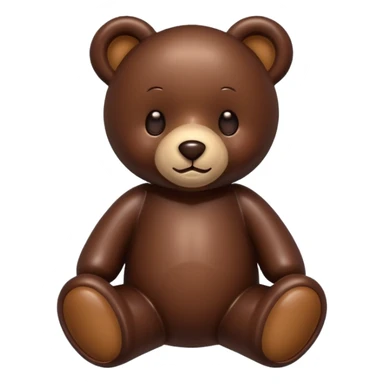 Teddy bear made of chocolate  sticker