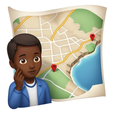 Stalking on map sticker