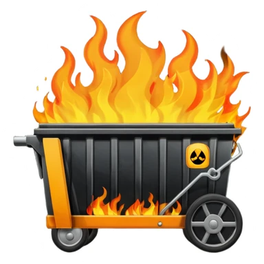 Dumpster fire sticker