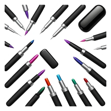 nail art equipment black sticker