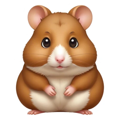 Cinematic Noble Brown Hamster Portrait Emoji, Poised and regal, with a tiny, compact build and a smooth, well-kept rich brown coat, deep-set soulful dark eyes, Simplified yet sharp and sophisticated features, highly detailed, glowing with a soft, dignified glow, high shine, intelligent and energetic, stylized with an air of miniature majesty, focused and attentive, soft glowing outline, capturing the essence of a watchful and confident rodent, so majestic it feels as though it could scurry out of the screen with effortless authority! sticker