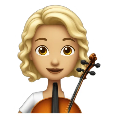 Woman playing cello sticker