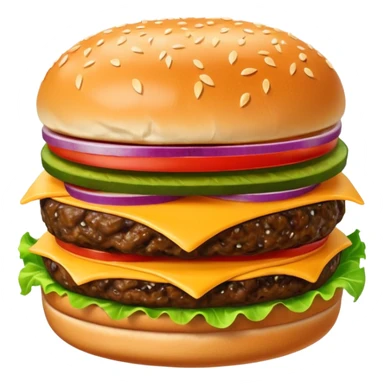 Hamburger sticker