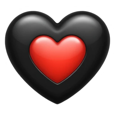 💘 change heart colour to black sticker