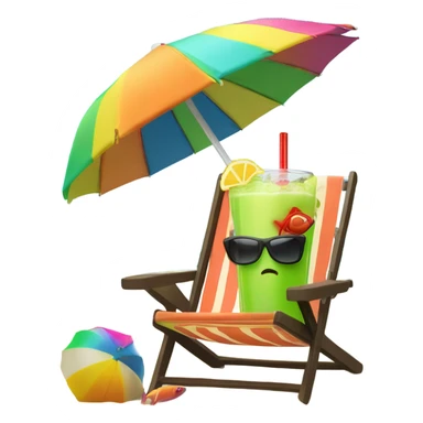 Fish on holiday sticker