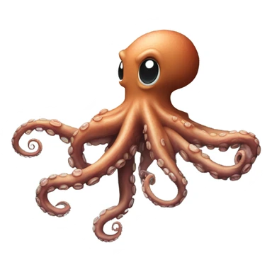 Octopus hiking a mountain sticker
