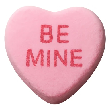 Candy heart , remove background sticker