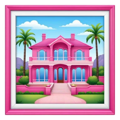 Hot pink Australian villa  sticker