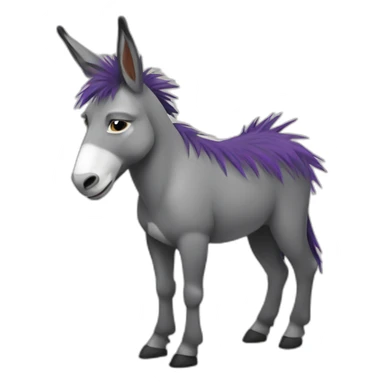 punk rock donkey sticker