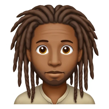 Man with locs  sticker