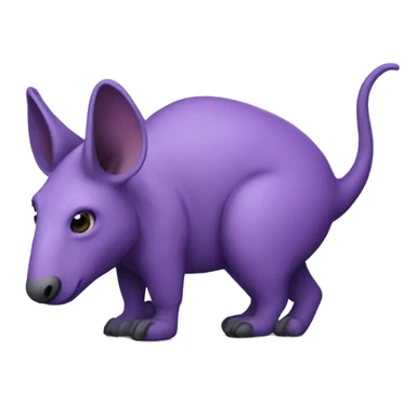 purple Aardvark sticker
