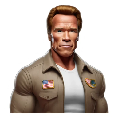 arnold schwarzenegger on planet mars sticker