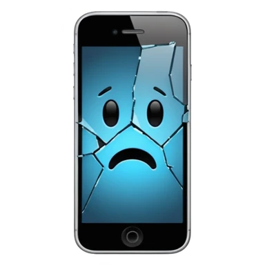 Cracked Screen of phone  sticker