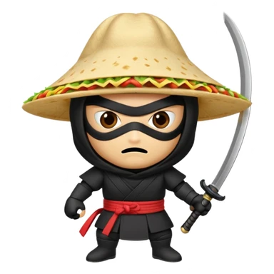 Ninja taco sticker