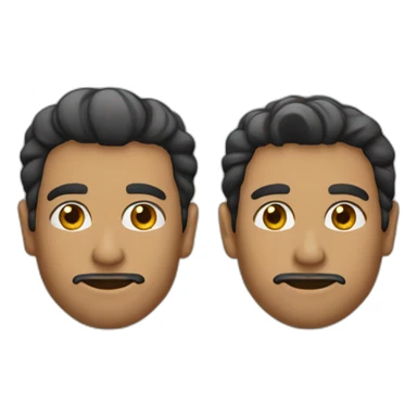 dos hombres hasta la cintura sticker