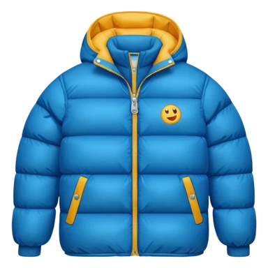 retro puffer jacket sticker