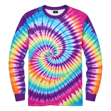 Long sleeve tie dye shirt sticker