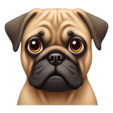 Red pug sticker