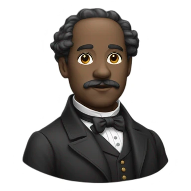 big black Dickens sticker