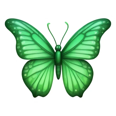 Green butterfly sticker