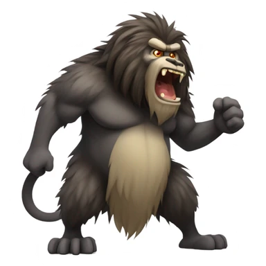 Dire singe sticker