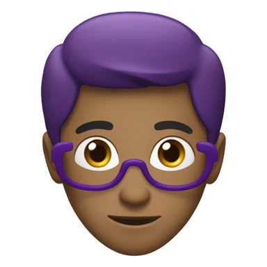 The word purple in purple  sticker