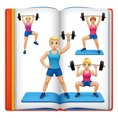 fitness book sticker